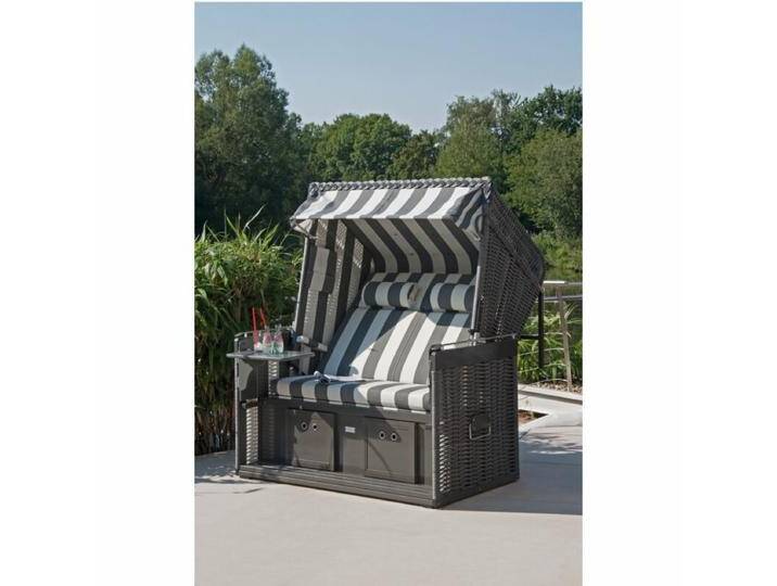 Sonnenpartner Präsident Alu Strandkorb XL-2-Sitzer, Geflecht Onix, Dessin 70 Sonnenpartner Präsident Alu Strandkorb XL-2-Sitzer, Geflecht Onix, Dessin 70 von SonnenPartner