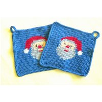 Topflappen Weihnachtsmann Winterzeit Motivtopflappen Weihnachtsuntersetzer Weihnachtsgeschenk Küchendekoration Weihnachtsdekoration Nr6171 von Sonnenblume1547