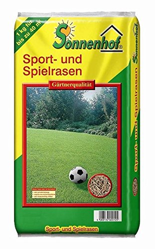 Sonnenhof 2,5 Kg Sport + Spiel Rasen Rasensamen Rasensaat Gras Grassaat von Sonnenhof