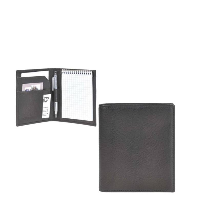 Schreibmappe Leder A7 "Twain" schwarz Sonnenleder 801-247-02 von Sonnenleder