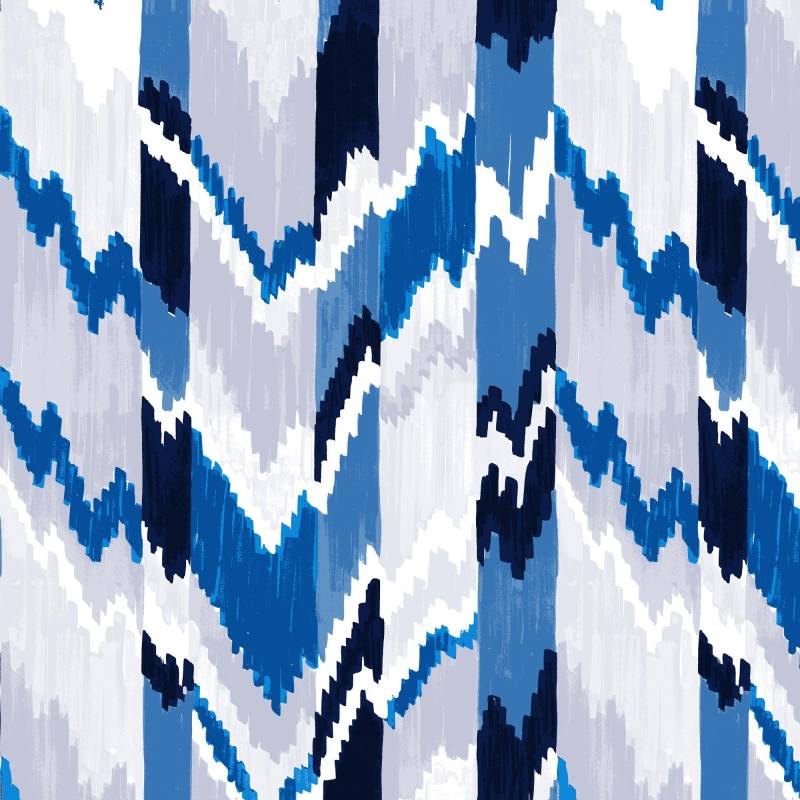 Stoff Meterware Kollektion IN&OUT Dodoma mehrfarbig weiss-blau von Sonnenmax GmbH