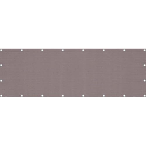 Sonnenmax® Balkon Sichtschutz wetterfest als Balkonumrandung oder Balkonumspannung (85x400cm, Einfarbig Taupe) von Sonnenmax