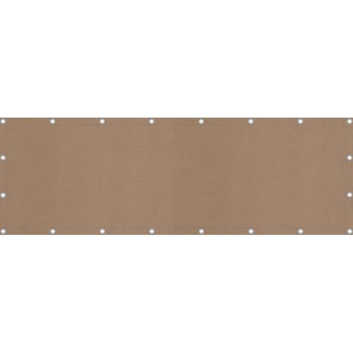 Sonnenmax® Balkon Sichtschutz wetterfest als Balkonumrandung oder Balkonumspannung (85x800cm, Einfarbig Liver) von Sonnenmax