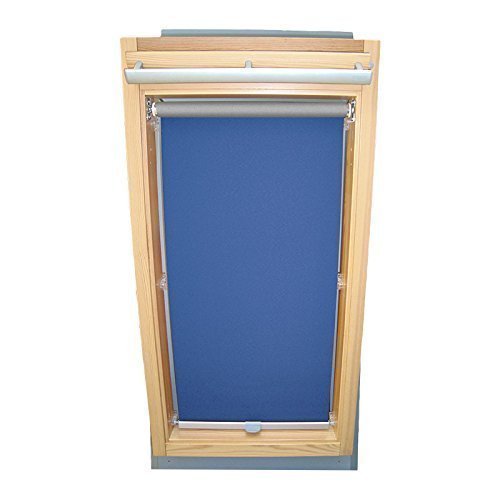 Hochwertiges Abdunkelungsrollo Rollo Thermo blau für Velux DG/RG-EP VL,VG,VX 023 ALU // Verdunkelungsrollo/Verdunkelungs-Rollo/Fensterrollo von Sonnenschutz-HH