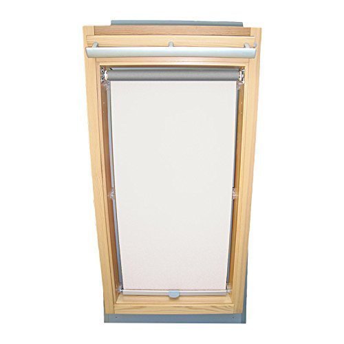 Sonnenschutz-HH Hochwertiges Abdunkelungsrollo Rollo Thermo Weiss für Velux DG/RG-EP VL,VG,VX 045 ALU // Verdunkelungsrollo/Verdunkelungs-Rollo/Fensterrollo von Sonnenschutz-HH