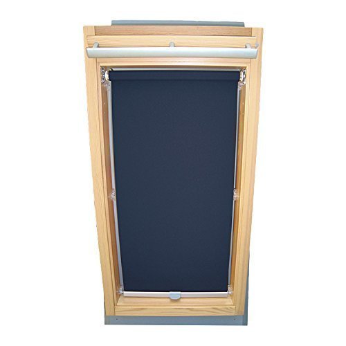 Sonnenschutz-HH Hochwertiges Abdunkelungsrollo Rollo für Velux DKL/RHL-EP GGL,GPL,GHL,GTL,GXL,GDL 308 dunkelblau // Verdunkelungsrollo/Verdunkelungs-Rollo/Fensterrollo von Sonnenschutz-HH