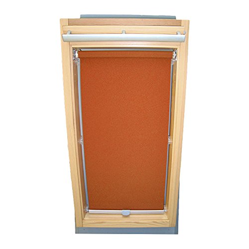 Hochwertiges Sichtschutzrollo Rollo für Velux RHL-EP GGL,GPL,GHL,GTL C04 terracotta // Sichtschutzrollo/Sichtschutz-Rollo/Fensterrollo von Sonnenschutz-HH