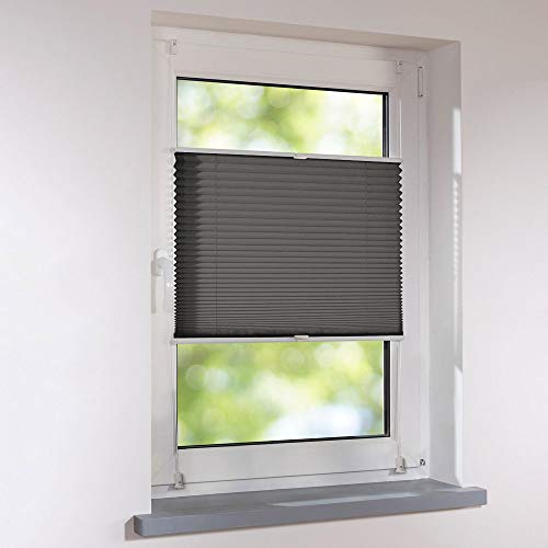 Plissee Faltstore verspannt - Klemmfix UNIVERSAL Faltrollo auf Maß ohne Bohren - 75 x 210 cm - anthrazit Plissee Faltstore verspannt - Klemmfix UNIVERSAL Faltrollo auf Maß ohne Bohren - 75 x 210 cm - anthrazit von Sonnenschutz-HH