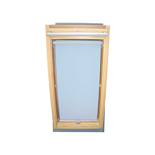 Rollo für VELUX Dachfenster Sichtschutzrollo für TYP GGL/GPL - 308 oder M08 - Farbe hellblau - mit Haltekrallen von Sonnenschutz-HH