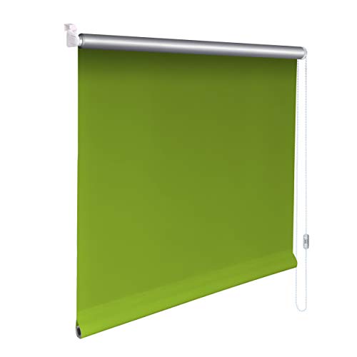 Sonnenschutz-HH® - Mini Thermo Verdunkelungsrollo Thermorollo Minirollo Rollo KLEMMFIX Seitenzugrollo Kettenzugrollo inkl. Klemmträger ohne Bohren - Außenmaß Breite 65 x 200 cm Höhe - Limone von Sonnenschutz-HH