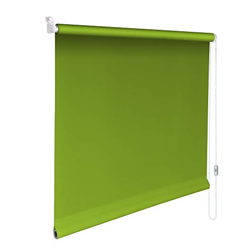 Sonnenschutz-HH® - Mini Verdunkelungsrollo Abdunkelungsrollo Minirollo Rollo KLEMMFIX Seitenzugrollo Kettenzugrollo inkl. Klemmträger ohne Bohren - Außenmaß Breite 100 x 170 cm Höhe - Limone von Sonnenschutz-HH