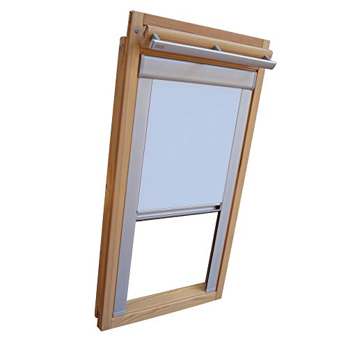 Verdunkelungsrollo Rollo für VELUX Dachfenster TYP GGL/GPL/GHL - 206 - Farbe hellblau - mit Aluminium Seitenschienen - KLICK Montage Verdunkelungsrollo Rollo für VELUX Dachfenster TYP GGL/GPL/GHL - 206 - Farbe hellblau - mit Aluminium Seitenschienen - KLICK Montage von Sonnenschutz-HH