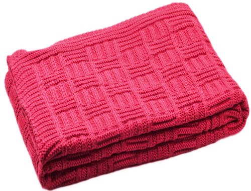 Baby Decke aus 100% Bio Baumwolle kba Rot 80 x 90 cm von Sonnenstrick