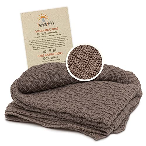 Sonnenstrick Babydecke-Baumwolle - Kuscheldecke, Schmusedecke und Schlafdecke - Bio-Baumwolle aus biologischem Anbau - wärmende und weiche, kratzfreie Decke 100 x 90 cm (Taupe) Sonnenstrick Babydecke-Baumwolle - Kuscheldecke, Schmusedecke und Schlafdecke - Bio-Baumwolle aus biologischem Anbau - wärmende und weiche, kratzfreie Decke 100 x 90 cm (Taupe) von Sonnenstrick