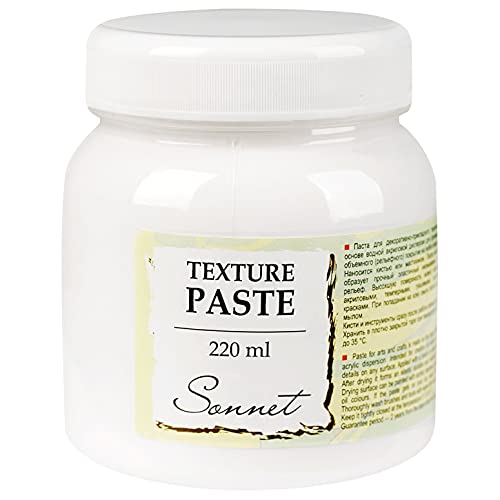 Sonnet Strukturpaste Leinwand auf Wasserbasis 220ml | für Acrylmalerei, Ölfarben, Tempera und Gouache | Hergestellt von Nevskaya Palitra Sonnet Strukturpaste Leinwand auf Wasserbasis 220ml | für Acrylmalerei, Ölfarben, Tempera und Gouache | Hergestellt von Nevskaya Palitra von Sonnet