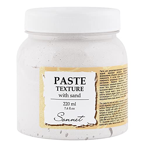 Sonnet Strukturpaste Leinwand auf Wasserbasis mit Sand 220ml | für Acrylmalerei, Ölfarben, Tempera und Gouache | Hergestellt von Nevskaya Palitra Sonnet Strukturpaste Leinwand auf Wasserbasis mit Sand 220ml | für Acrylmalerei, Ölfarben, Tempera und Gouache | Hergestellt von Nevskaya Palitra von Sonnet