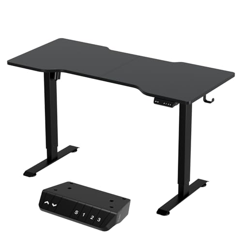 Sonnewelt 140 * 60cm Höhenverstellbarer Schreibtisch Höhenverstellbar Elektrisch Ergonomischer Steh-Sitz Tisch mit Memory-Steuerung und Anti-Kollisions Technologie, Schwarz Sonnewelt 140 * 60cm Höhenverstellbarer Schreibtisch Höhenverstellbar Elektrisch Ergonomischer Steh-Sitz Tisch mit Memory-Steuerung und Anti-Kollisions Technologie, Schwarz von Sonnewelt