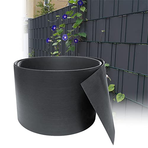 Sonnewelt 40 Stück Sichtschutzstreifen, Hart PVC Sichtschutz für Doppelstabmatten, Maschendrahtzaun und wetterfester, Sichtschutz Zaun 2,5 m Meter (Länge) und 19 cm (Höhe) - Anthrazit von Sonnewelt