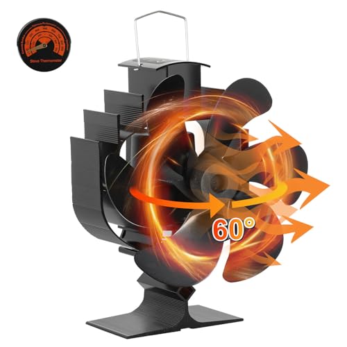 Sonnewelt Kaminventilator 6 Blätter mit Thermometer, Ofenventilator 60° Schwenkbar Ohne Strom Effiziente Kaminwerkzeug Lüfter Leiser für Kaminofen Kamin Holzofen, 16.5 * 9 * 20.3cm Sonnewelt Kaminventilator 6 Blätter mit Thermometer, Ofenventilator 60° Schwenkbar Ohne Strom Effiziente Kaminwerkzeug Lüfter Leiser für Kaminofen Kamin Holzofen, 16.5 * 9 * 20.3cm von Sonnewelt