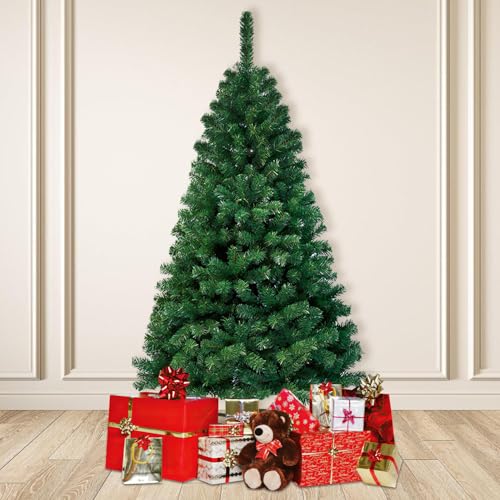 Sonnewelt Künstlicher Weihnachtsbaum 150cm mit Metallständer Material PVC,unechter Tannenbaum mit 488 Spitzen, eine weihnachtliche Atmosphäre zu schaffen. Sonnewelt Künstlicher Weihnachtsbaum 150cm mit Metallständer Material PVC,unechter Tannenbaum mit 488 Spitzen, eine weihnachtliche Atmosphäre zu schaffen. von Sonnewelt