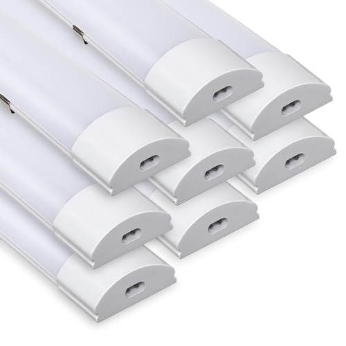 Sonnewelt LED Feuchtraumleuchte 120cm 8er 4000K Neutralweiß 36W IP65 Wasserfest Röhre Werkstattlampe Röhrenlampe Komplett Wannenleuchte Leuchte für Garage Keller Büro Warenhaus von Sonnewelt