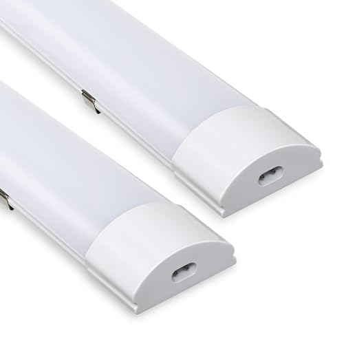 Sonnewelt LED Feuchtraumleuchte 60cm 2er 4000K Neutralweiß 18W IP65 Wasserfest Röhre Werkstattlampe Röhrenlampe Komplett Wannenleuchte Leuchte für Garage Keller Büro Warenhaus Sonnewelt LED Feuchtraumleuchte 60cm 2er 4000K Neutralweiß 18W IP65 Wasserfest Röhre Werkstattlampe Röhrenlampe Komplett Wannenleuchte Leuchte für Garage Keller Büro Warenhaus von Sonnewelt