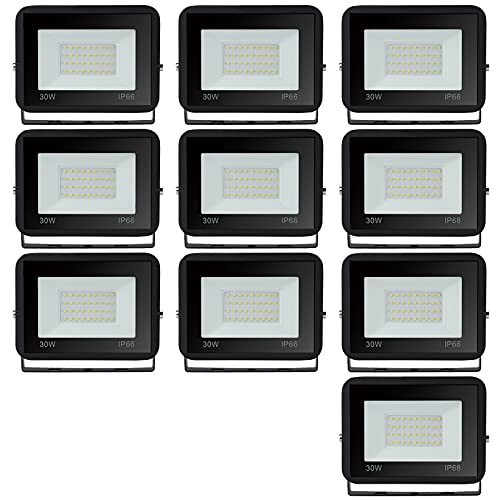 Sonnewelt LED Strahler Außen Fluter 10er 30W Aussenstrahler 2550lm Flutlicht 6000k Kaltweiß IP66 Wasserdicht Außenstrahler für Sportplatz Rasenflächen Hinterhof Auffahrt Garage Flur Garten Sonnewelt LED Strahler Außen Fluter 10er 30W Aussenstrahler 2550lm Flutlicht 6000k Kaltweiß IP66 Wasserdicht Außenstrahler für Sportplatz Rasenflächen Hinterhof Auffahrt Garage Flur Garten von Sonnewelt