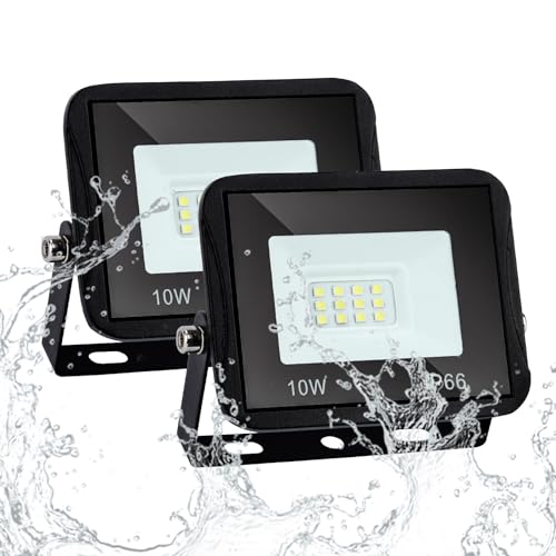 Sonnewelt LED Strahler Außen Fluter 2er 10W Aussenstrahler 900lm Flutlicht 6000k Kaltweiß IP66 Wasserdicht Außenstrahler für Sportplatz Rasenflächen Hinterhof Auffahrt Garage Flur Garten Sonnewelt LED Strahler Außen Fluter 2er 10W Aussenstrahler 900lm Flutlicht 6000k Kaltweiß IP66 Wasserdicht Außenstrahler für Sportplatz Rasenflächen Hinterhof Auffahrt Garage Flur Garten von Sonnewelt