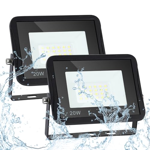 Sonnewelt LED Strahler Außen Fluter 2er 20W Aussenstrahler 1700lm Flutlicht 3000k warmweiß IP66 Wasserdicht Außenstrahler für Sportplatz Rasenflächen Hinterhof Auffahrt Garage Flur Garten Sonnewelt LED Strahler Außen Fluter 2er 20W Aussenstrahler 1700lm Flutlicht 3000k warmweiß IP66 Wasserdicht Außenstrahler für Sportplatz Rasenflächen Hinterhof Auffahrt Garage Flur Garten von Sonnewelt