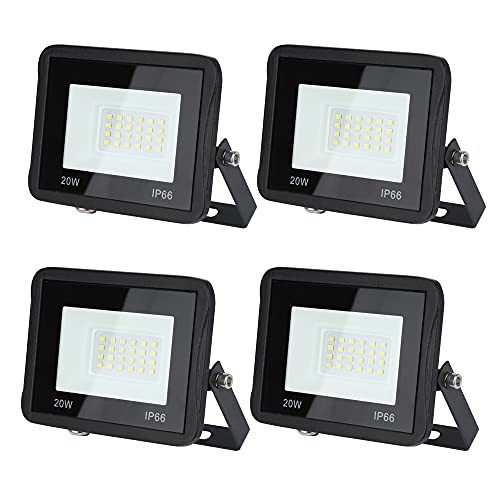 Sonnewelt LED Strahler Außen Fluter 4er 20W Aussenstrahler 1700lm Flutlicht 3000k warmweiß IP66 Wasserdicht Außenstrahler für Sportplatz Rasenflächen Hinterhof Auffahrt Garage Flur Garten Sonnewelt LED Strahler Außen Fluter 4er 20W Aussenstrahler 1700lm Flutlicht 3000k warmweiß IP66 Wasserdicht Außenstrahler für Sportplatz Rasenflächen Hinterhof Auffahrt Garage Flur Garten von Sonnewelt