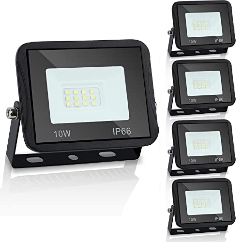 Sonnewelt LED Strahler Außen Fluter 5er 10W Aussenstrahler 900lm Flutlicht 3000k warmweiß IP66 Wasserdicht Außenstrahler für Sportplatz Rasenflächen Hinterhof Auffahrt Garage Flur Garten Sonnewelt LED Strahler Außen Fluter 5er 10W Aussenstrahler 900lm Flutlicht 3000k warmweiß IP66 Wasserdicht Außenstrahler für Sportplatz Rasenflächen Hinterhof Auffahrt Garage Flur Garten von Sonnewelt