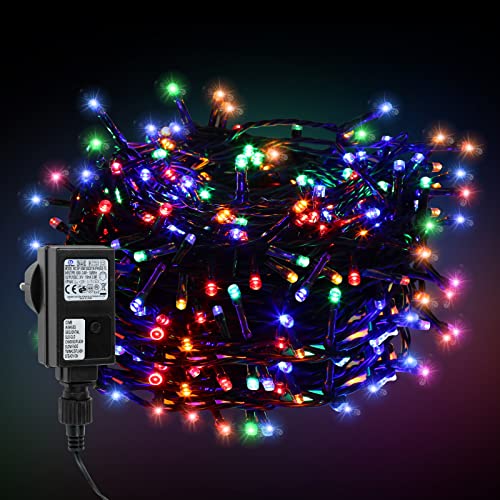 Sonnewelt Led Lichterkette Strombetrieben mit Stecker Außen und Innen für Garten Hochzeit Weihnachten Party Lichtervorhang IP44 Wasserdicht, 20m 200LED, Farbig Sonnewelt Led Lichterkette Strombetrieben mit Stecker Außen und Innen für Garten Hochzeit Weihnachten Party Lichtervorhang IP44 Wasserdicht, 20m 200LED, Farbig von Sonnewelt