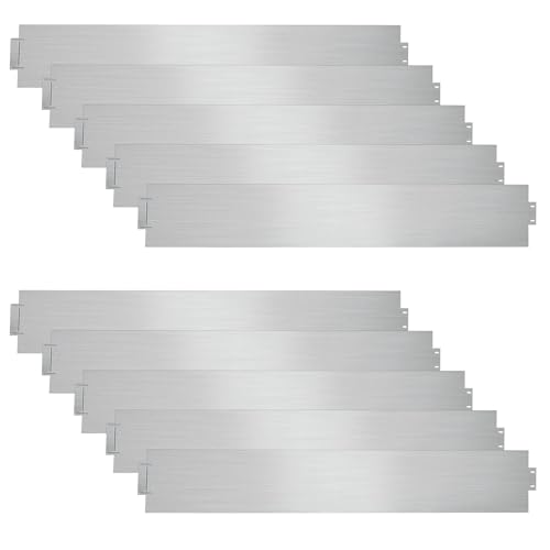 Sonnewelt Rasenkante Metall Beetumrandungen Rasenkante Verzinkt Blumenbeet Umrandung Rasenkantenblech 5m 10m 15m 20m 25m 30m 35m 40m 45m 50m, Silber (Länge 45m - Höhe 18cm) von Sonnewelt
