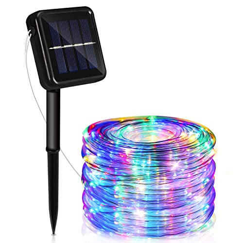 Sonnewelt Solar Lichterkette Aussen 20M 200LED, Lichtschlauch Außen Innen 8 Modi Lichtschlauch für Weihnachten, Party. Wasserdicht Außenlichterkette- Farbe von Sonnewelt