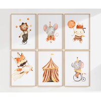 Posterset Zirkus Bär Maus Hase Fuchs Elefant Zirkuszelt Kinderposter Kinderzimmer Deko Babyzimmer Kinderbilder Baby Geschenk Geburt 6Er Set Posterset Zirkus Bär Maus Hase Fuchs Elefant Zirkuszelt Kinderposter Kinderzimmer Deko Babyzimmer Kinderbilder Baby Geschenk Geburt 6Er Set von Sonntagsdate