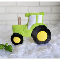 Traktor Kissen Deko-Kissen Kinderzimmer Kuschelkissen Mit Namen Personalisiert Decor Pillow von SonoVerdeBoutique