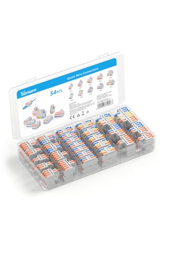 Sonoff D1-2 Wire Splicing Connector Pack, Verbindungsklemmen, 54 Stück von SONOFF
