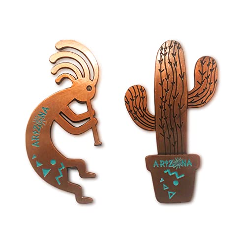 Arizona Namedrop Magnet Kokopelli Magnet & Kaktus Magnet New Mexico Texas Südwest-Souvenir Geschenk (Arizona Namedrop) von Sonoran Souvenirs