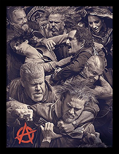 Sons of Anarchy "Kampf Gerahmter Druck, mehrfarbig, 30 x 40 cm von Sons of Anarchy