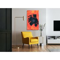 Georgia O'keeffe Blumen, Kunstdruck, Okeeffe Kunst, Rote Bedrucktes Blumengemälde, Okefe von SonshineDecorStore