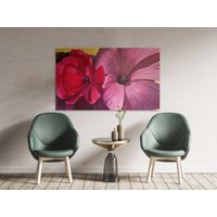 Georgia O'keeffe Kunstdruck, Okeeffe Druck, Rosa Blumen, Bedrucktes Blumenbild von SonshineDecorStore