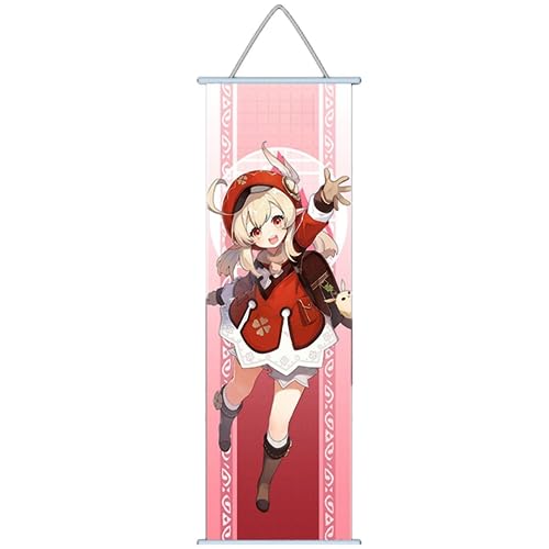 Sonsoke Anime Figur Wand Scrollen Poster Spiel Rolle Merch Poster Aufhänger Anime Wand Decor Poster 70 x 24 cm Rahmen (Klee) von Sonsoke