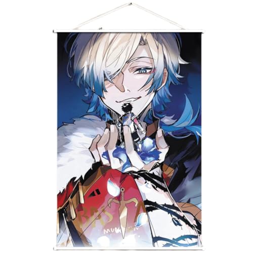 Sonsoke Bachira Meguru Anime Figur Wandkunst Poster Wandbehang Scroll Poster Leinwand Kunst Wandrahmen Schlafzimmer Dekor (Michael Kaiser, 40x60cm, gewickelte Leinwand) von Sonsoke