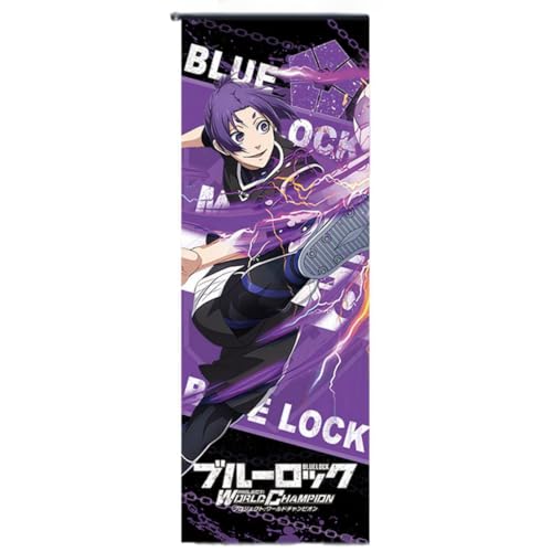 Sonsoke Blue Lock Anime Figur Wandkunst Poster Wandbehang Scroll Poster Leinwand Kunst Wandrahmen Schlafzimmer Dekor 70 x 25 cm (Reo Mikage) von Sonsoke