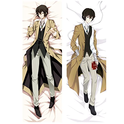 Sonsoke Dazai Osamu3 Kissenbezug, Anime-gefüllter Reißverschluss, doppelseitiger Druck, Überwurfkissen, Couchüberzug, 150 x 50 cm von Sonsoke