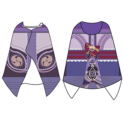 Sonsoke Genshin Impact Blanket Flanell Fleece Throw Blanket Merch, Cosplay Anime Hooded Cloak Shawl Wrap Nap Quilt 100*160CM (Raiden Shogun) von Sonsoke