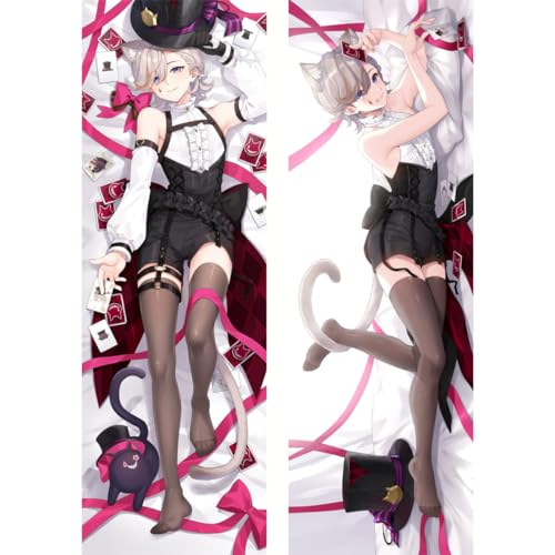 Sonsoke Genshin Impact Lyney Kissenbezug, Anime, doppelseitiger Druck, Überwurfkissen, Couchüberzug, 150 x 50 cm (Lyney 3) von Sonsoke