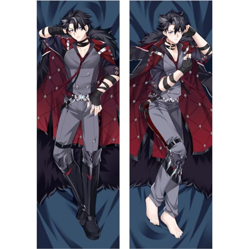 Sonsoke Genshin Impact Wriothesley Kissenbezug Umarmungskissenbezug Anime Gefüllter doppelseitiger Druck Wurfkissen Couchbezüge 150 x 50 cm (Wriothesley 1) von Sonsoke