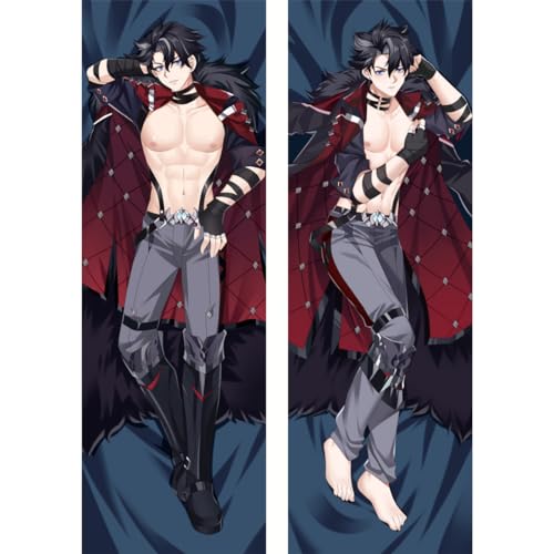 Sonsoke Genshin Impact Wriothesley Kissenbezug, Umarmungskissen, Anime, doppelseitiger Druck, Wurfkissen, Couchbezüge, 150 x 50 cm (Wriothesley 2) von Sonsoke