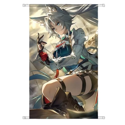 Sonsoke Spielfigur-Wandkunst-Poster, Wandbehang, Rollposter, Leinwand, Kunst, Wandrahmen, Schlafzimmer-Dekor, 60 x 40 cm (Feixiao) von Sonsoke